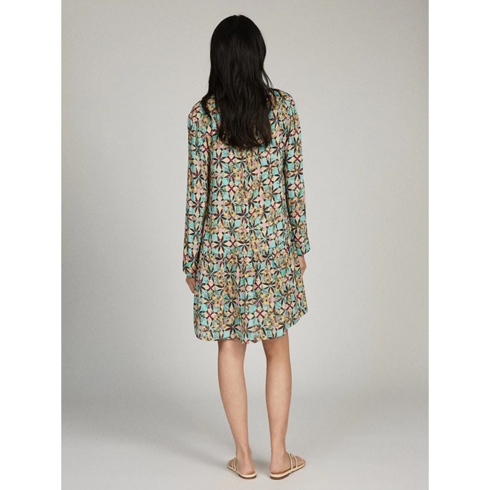 SALONI Jas B Dress In Flowering Tile - Picture 3 of 9
